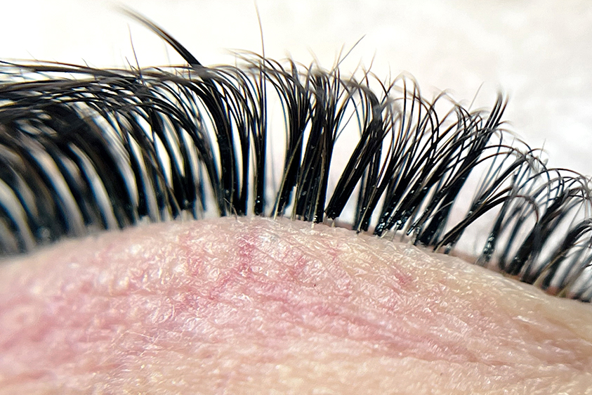 Example of clean eyelashes